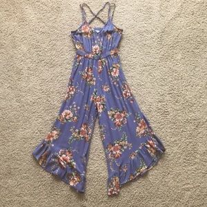American Eagle Floral Summer Jumpsuit (Size XS)